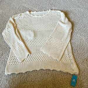 Seaside Whispers Crocheted Cover-Up NWT